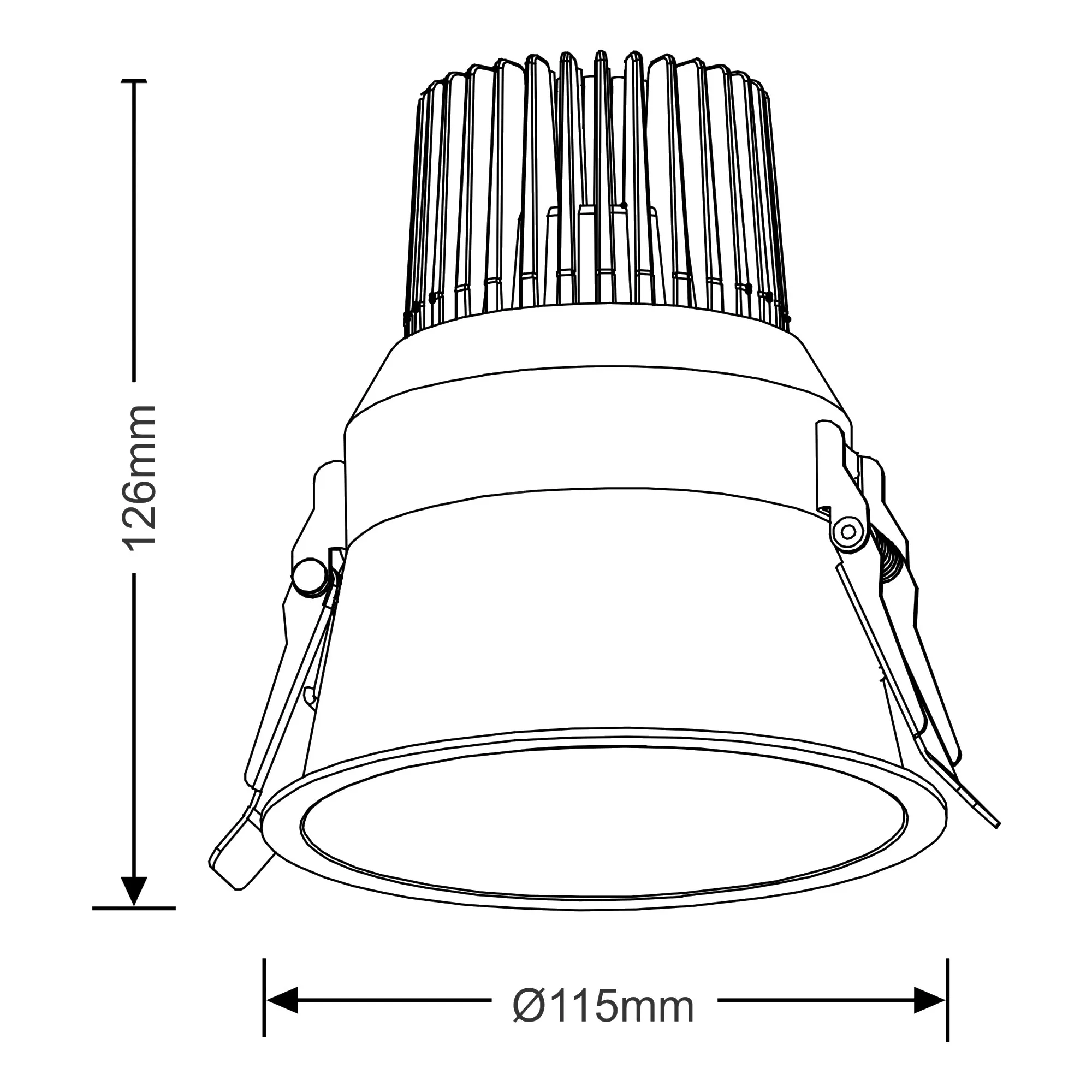 Belle 13 Recessed Ceiling Luminaires Dlux Round Recess Ceiling